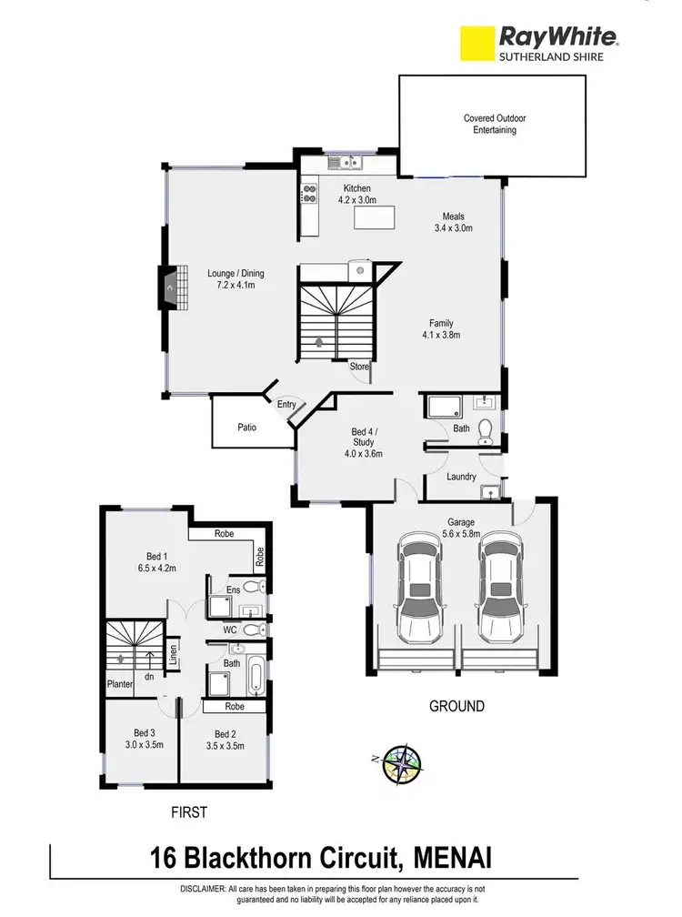 Floorplan of Homely house listing, 16 Blackthorn Circuit, Menai NSW 2234
