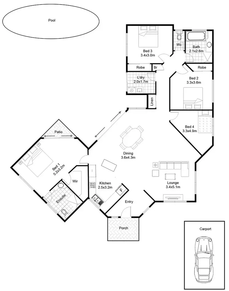 Floorplan of Homely house listing, 2 Kia-Ora Court, Condon QLD 4815