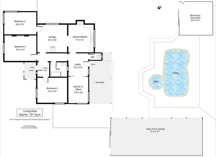 Floorplan of Homely house listing, 110 Twentyfifth Street, Renmark SA 5341