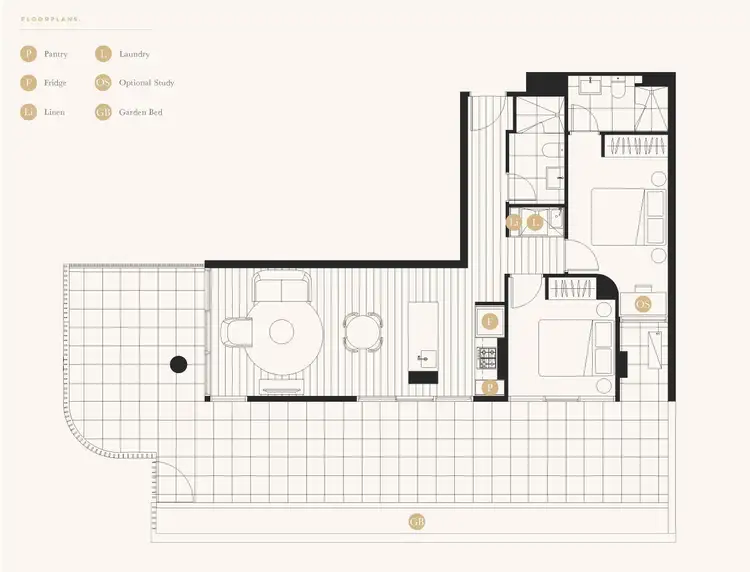 Floorplan of Homely apartment listing, G13/740 Station Street, Box Hill VIC 3128