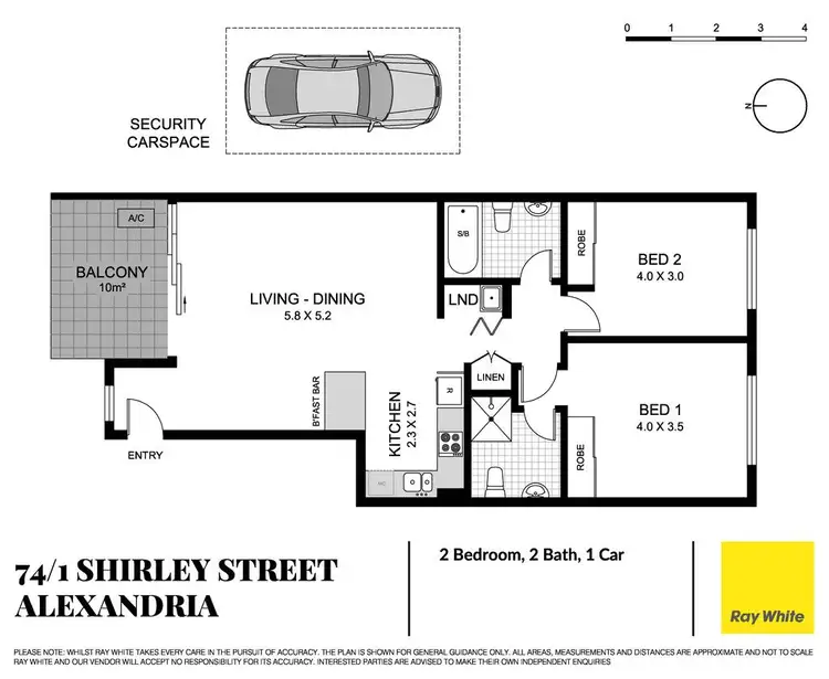 Floorplan of Homely apartment listing, 74/1 Shirley Street, Alexandria NSW 2015
