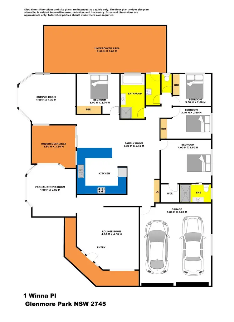 Floorplan of Homely house listing, 1 Winna Place, Glenmore Park NSW 2745