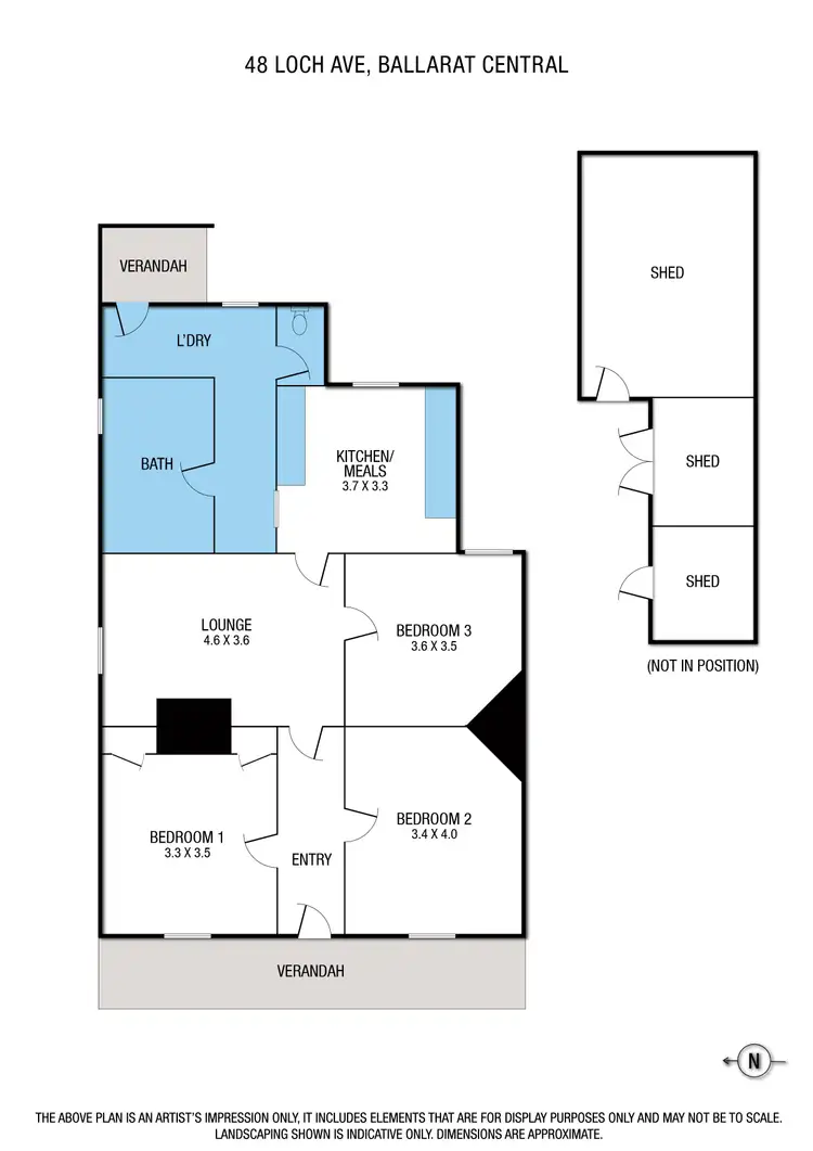 Floorplan of Homely house listing, 48 Loch Avenue, Ballarat Central VIC 3350