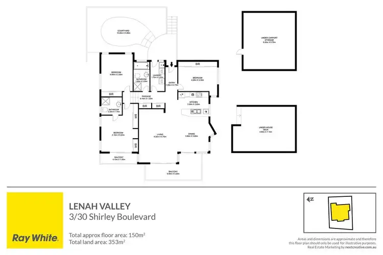 Floorplan of Homely townhouse listing, 3/30 Shirley Boulevard, Lenah Valley TAS 7008