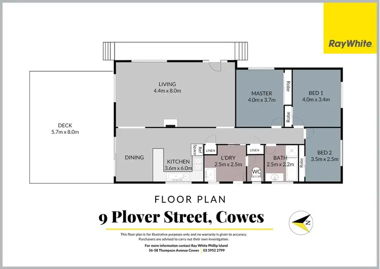 Floorplan of Homely house listing, 9 Plover Street, Cowes VIC 3922