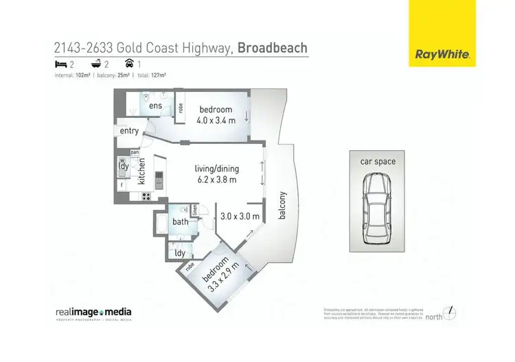 Floorplan of Homely apartment listing, 2143/2633 Gold Coast Highway, Broadbeach QLD 4218