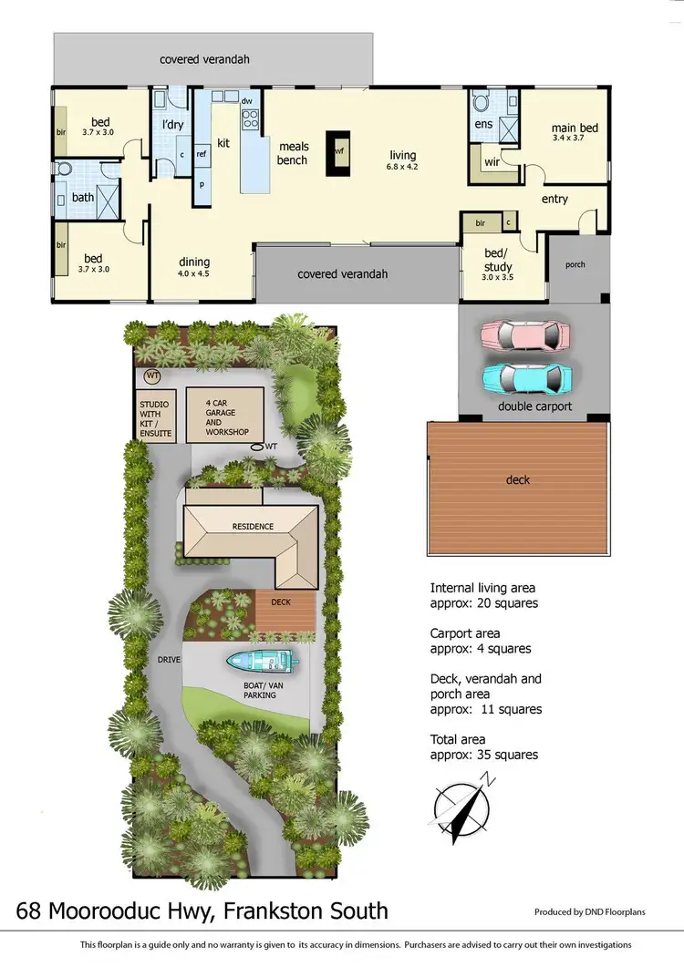 Floorplan of Homely house listing, 68 Moorooduc Highway, Frankston South VIC 3199