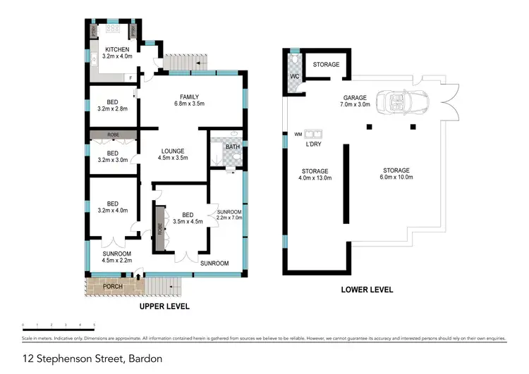 Floorplan of Homely house listing, 12 Stephenson Street, Bardon QLD 4065
