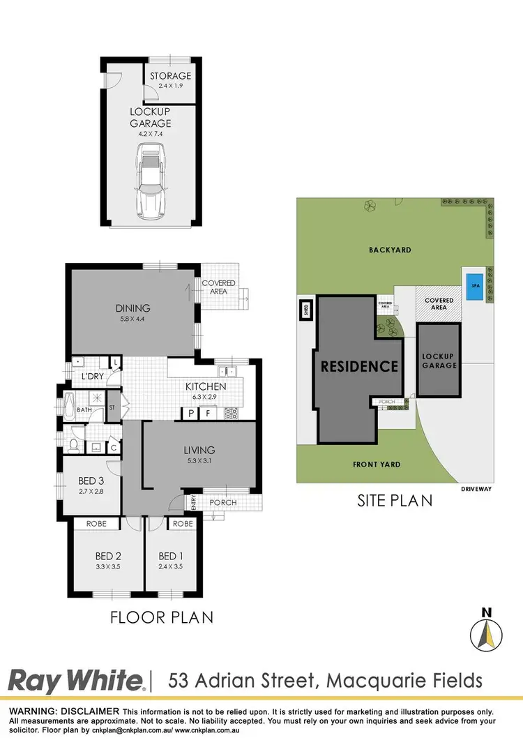 Floorplan of Homely house listing, 53 Adrian Street, Macquarie Fields NSW 2564