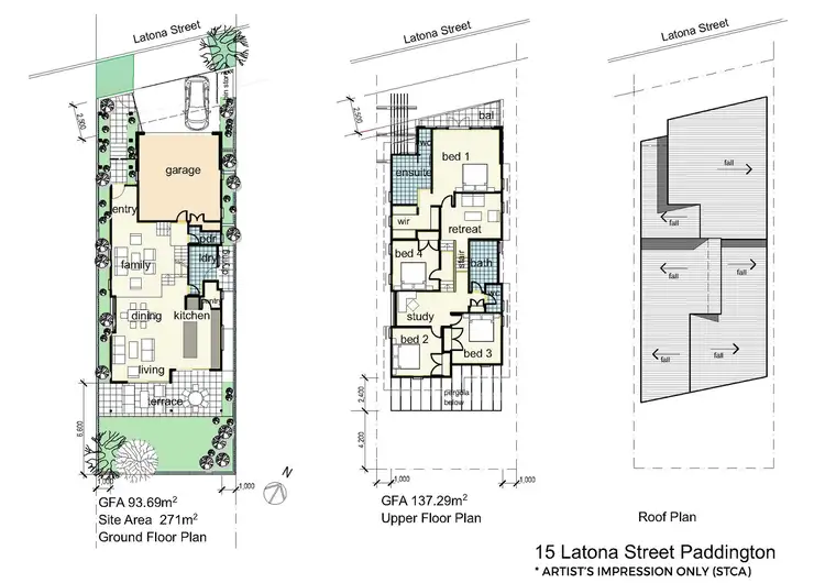 Floorplan of Homely land listing, 15 Latona Street, Paddington QLD 4064