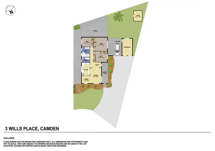 Floorplan of Homely house listing, 3 Wills Place, Camden South NSW 2570
