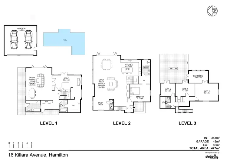Floorplan of Homely house listing, 16 Killara Avenue, Hamilton QLD 4007