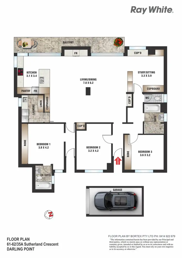 Floorplan of Homely apartment listing, 61 & 62/35A Sutherland Crescent, Darling Point NSW 2027