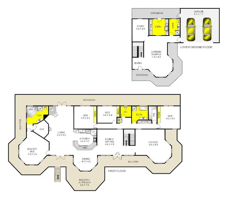 Floorplan of Homely house listing, 60 McNeill Court, Lara VIC 3212