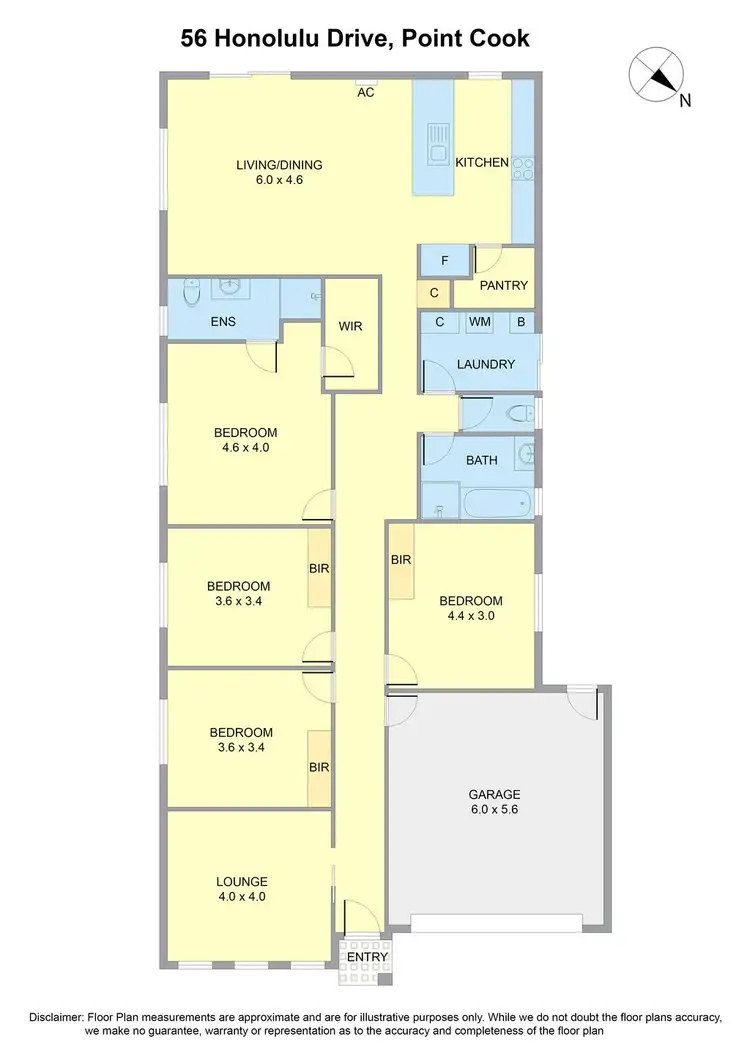 Floorplan of Homely house listing, 56 Honolulu Drive, Point Cook VIC 3030