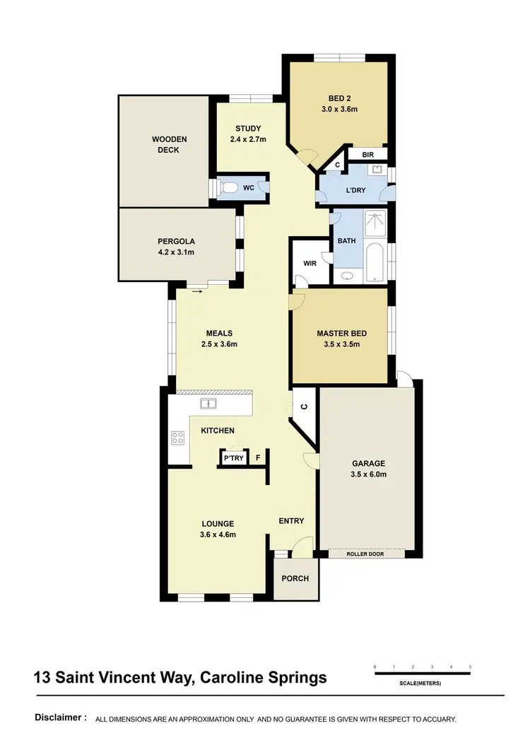Floorplan of Homely house listing, 13 St Vincent Way, Caroline Springs VIC 3023