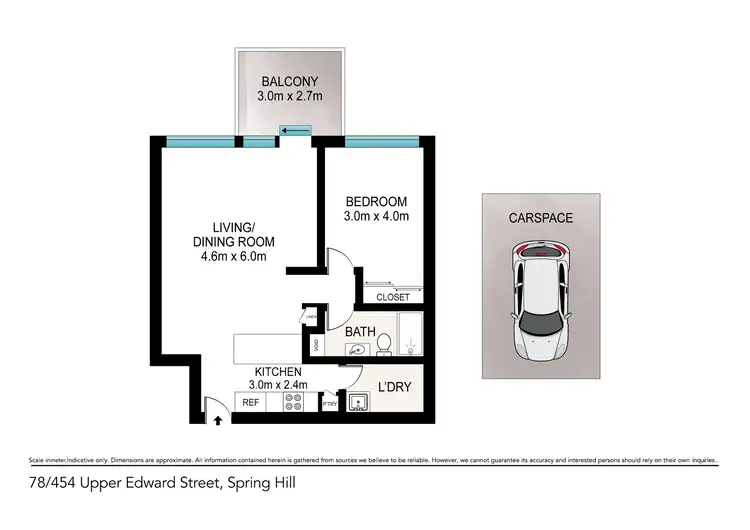 Floorplan of Homely unit listing, 78/454 Upper Edward Street, Spring Hill QLD 4000
