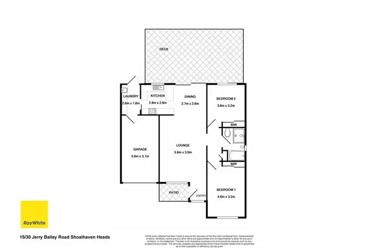 Floorplan of Homely villa listing, 15/30 Jerry Bailey Road, Shoalhaven Heads NSW 2535