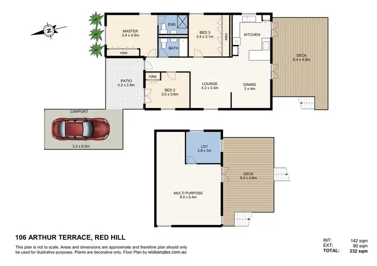 Floorplan of Homely house listing, 106 Arthur Terrace, Red Hill QLD 4059