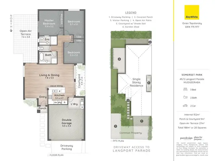 Floorplan of Homely townhouse listing, 49/2-4 Langport Parade, Mudgeeraba QLD 4213