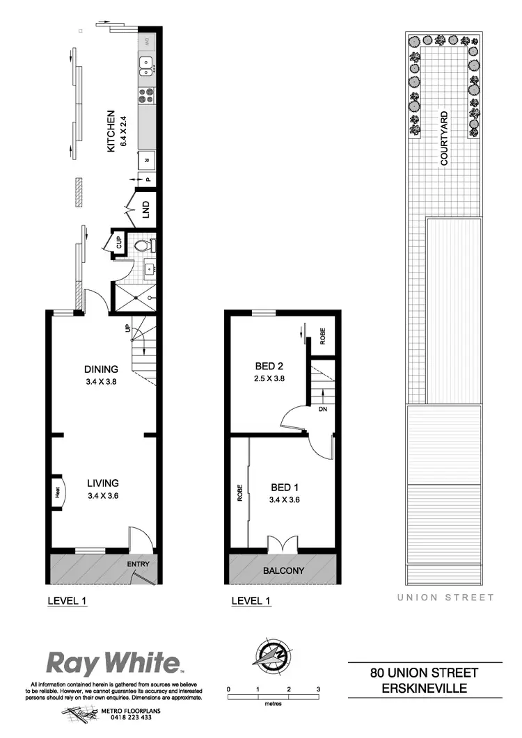 Floorplan of Homely house listing, 80 Union Street, Erskineville NSW 2043