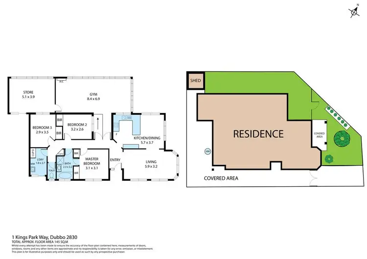 Floorplan of Homely house listing, 1 Kings Park Way, Dubbo NSW 2830