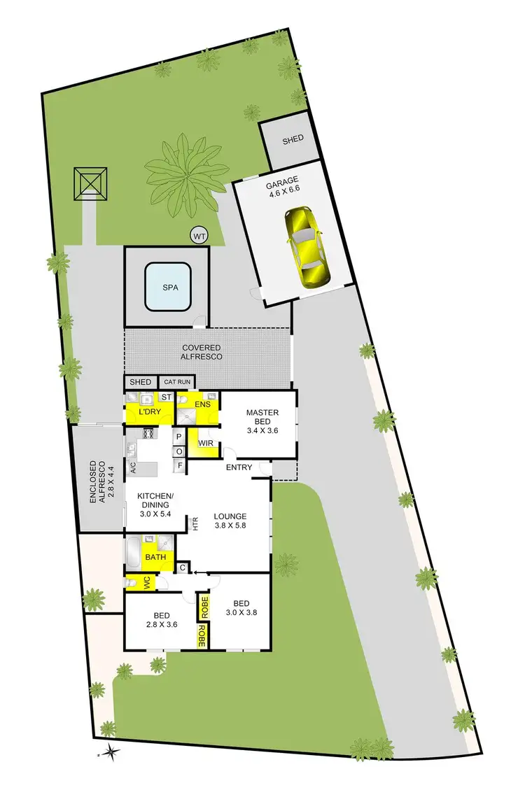 Floorplan of Homely house listing, 18 Leonora Court, Corio VIC 3214