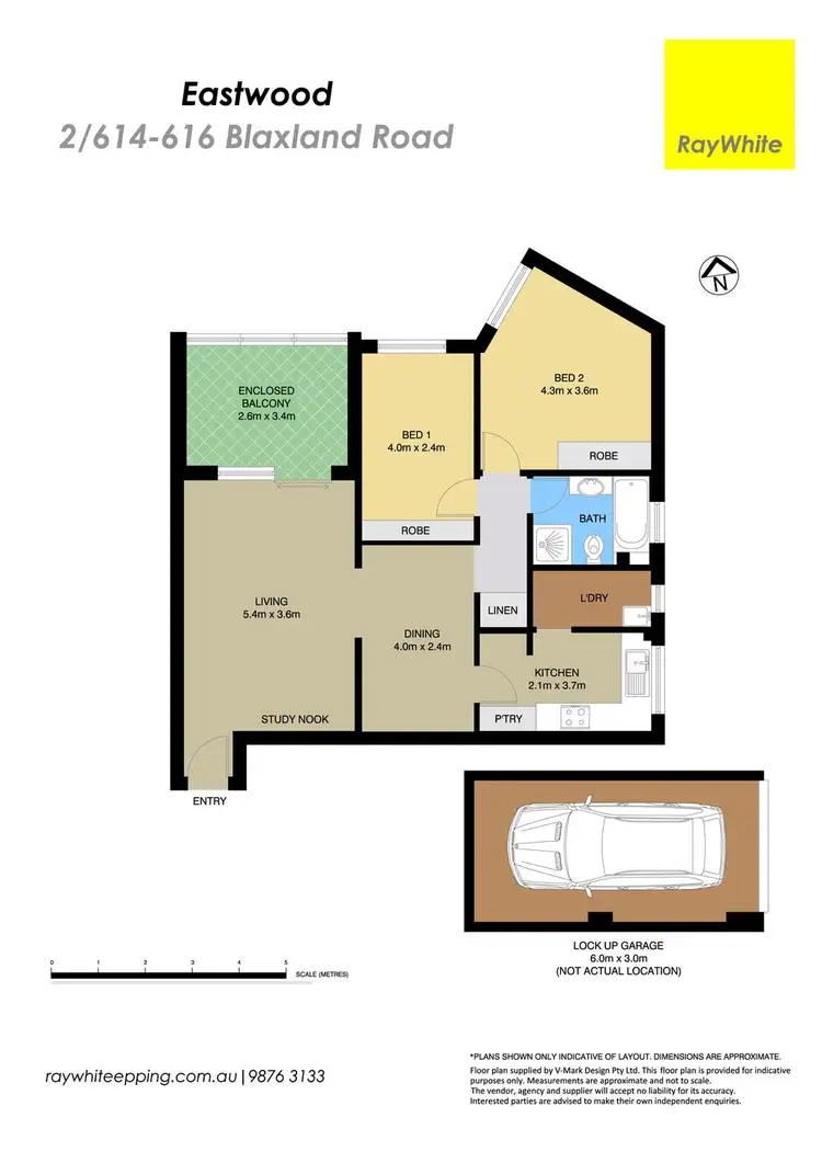 Floorplan of Homely unit listing, 2/614-616 Blaxland Road, Eastwood NSW 2122