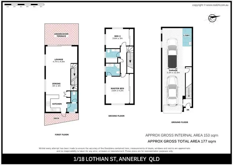 Floorplan of Homely townhouse listing, 1/18 Lothian Street, Annerley QLD 4103