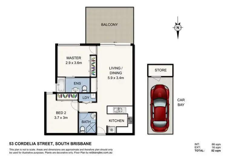 Floorplan of Homely apartment listing, 113/62 Cordelia Street, South Brisbane QLD 4101