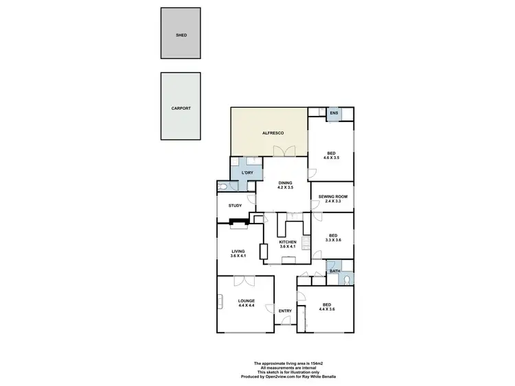 Floorplan of Homely house listing, 36a Cecil Street, Benalla VIC 3672