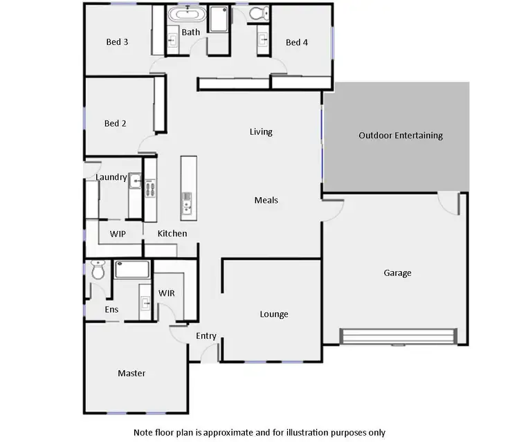 Floorplan of Homely house listing, 19 Marita Court, Irymple VIC 3498