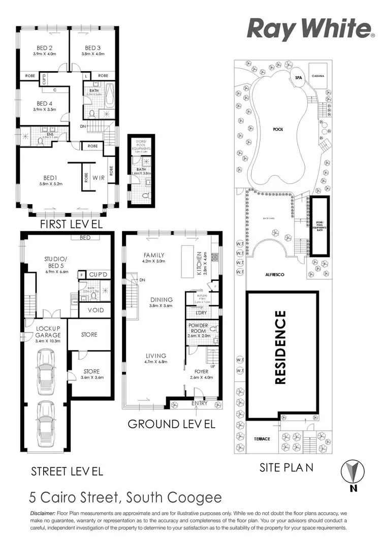 Floorplan of Homely house listing, 5 Cairo Street, South Coogee NSW 2034
