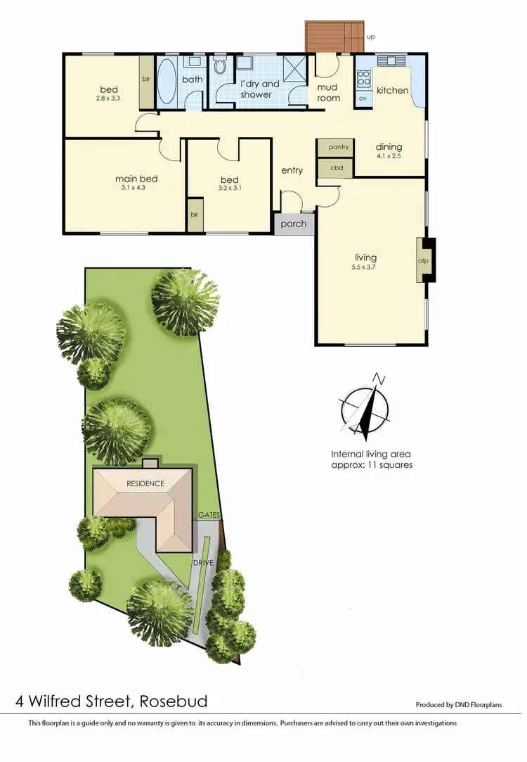 Floorplan of Homely house listing, 4 Wilfred Street, Rosebud VIC 3939