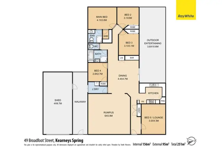 Floorplan of Homely house listing, 49 Broadfoot Street, Kearneys Spring QLD 4350