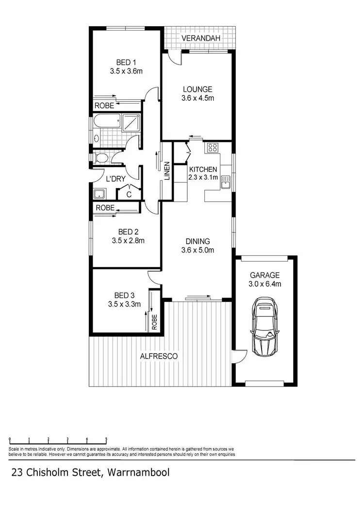 Floorplan of Homely house listing, 23 Chisholm Street, Warrnambool VIC 3280
