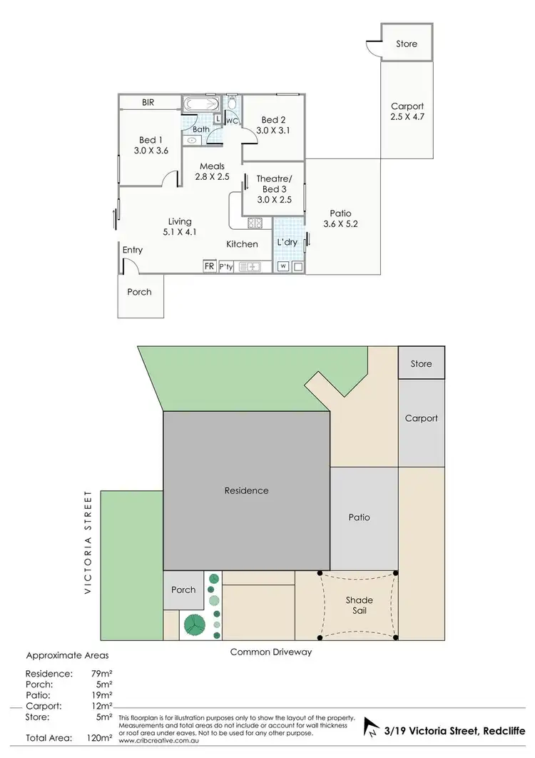 Floorplan of Homely house listing, 3/19 Victoria Street, Redcliffe WA 6104