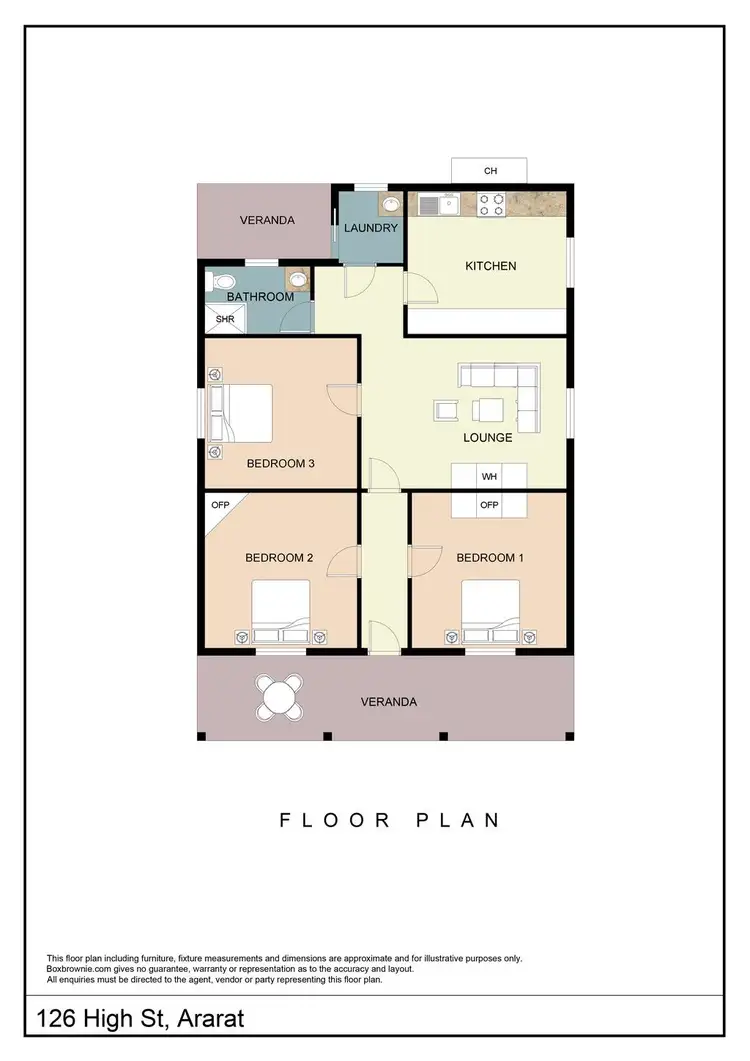 Floorplan of Homely house listing, 126 High Street, Ararat VIC 3377