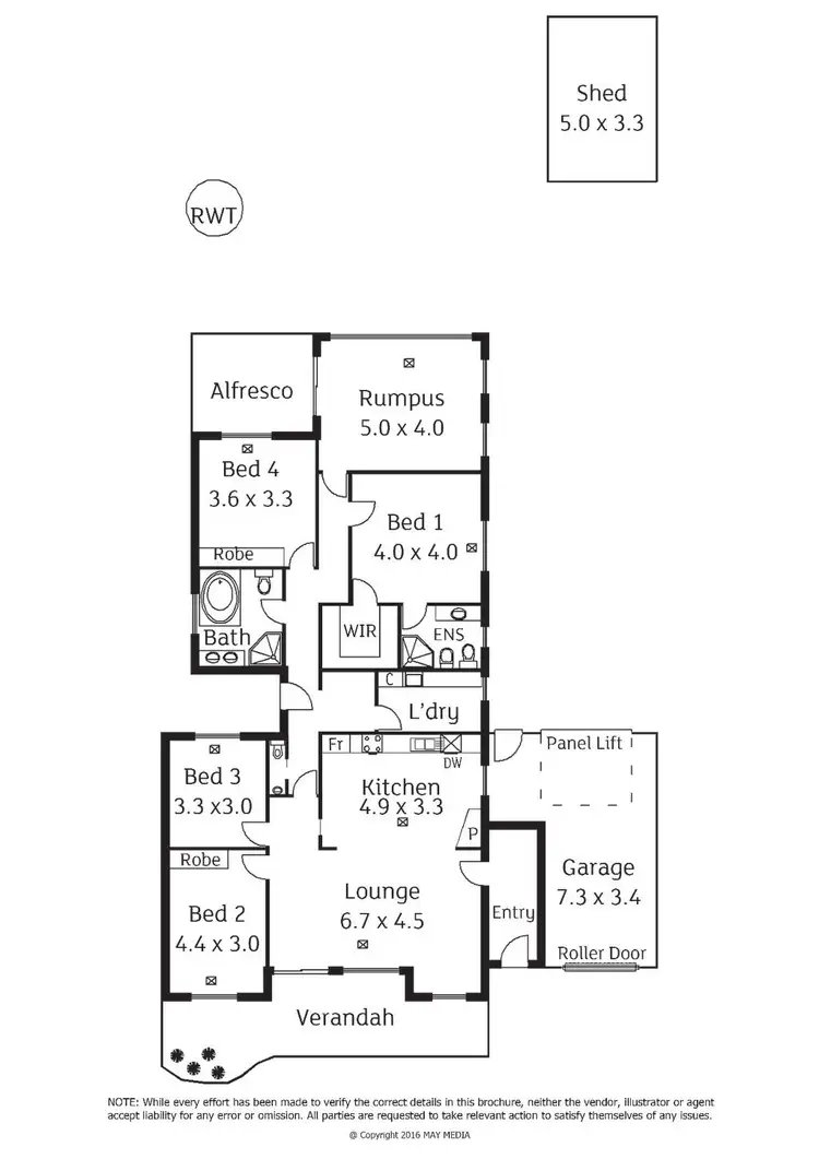 Floorplan of Homely house listing, 11 Clare Street, Athol Park SA 5012