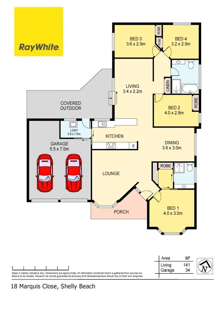 Floorplan of Homely house listing, 18 Marquis Close, Shelly Beach NSW 2261