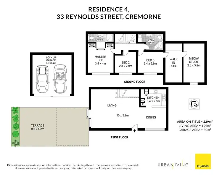 Floorplan of Homely apartment listing, 4/33-35 Reynolds Street, Cremorne NSW 2090