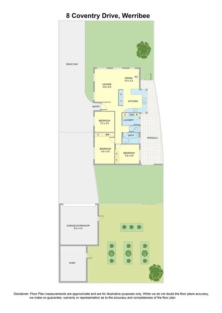 Floorplan of Homely house listing, 8 Coventry Drive, Werribee VIC 3030