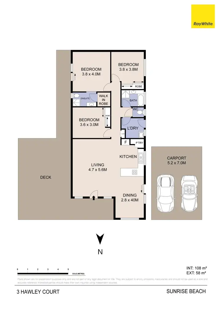 Floorplan of Homely house listing, 3 Hawley Court, Sunrise Beach QLD 4567