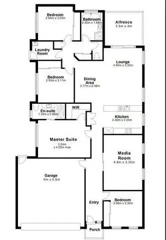 Floorplan of Homely house listing, 14 Winlock Circuit, Warner QLD 4500