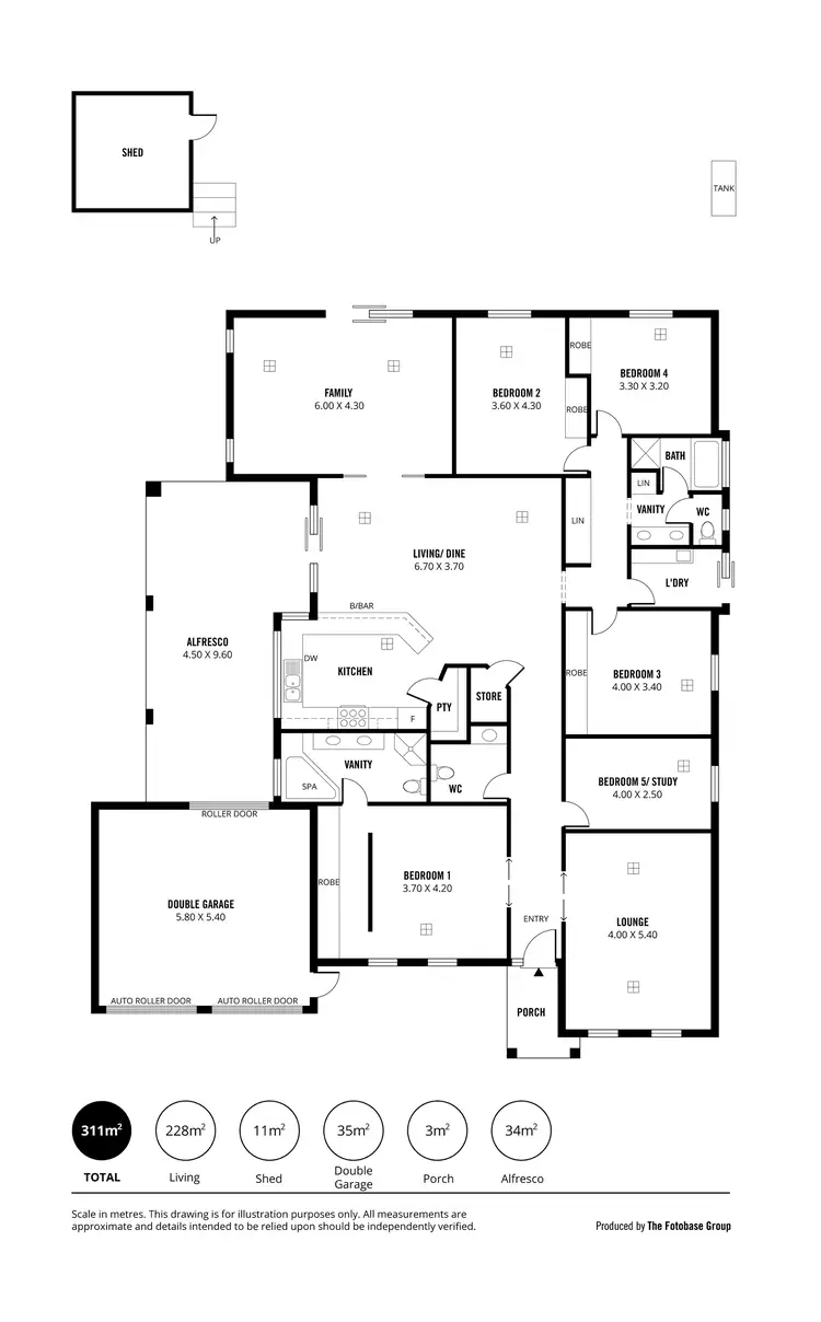 Floorplan of Homely house listing, 2 Stoneybrook Drive, Paradise SA 5075