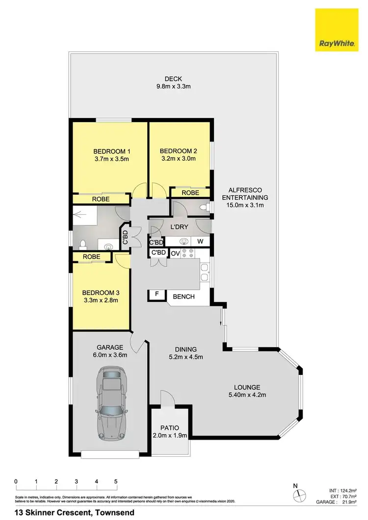 Floorplan of Homely house listing, 13 Skinner Crescent, Townsend NSW 2463