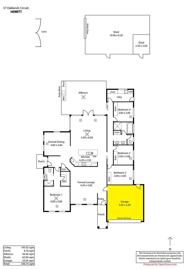 Floorplan of Homely house listing, 37 Oaklands Circuit, Hewett SA 5118
