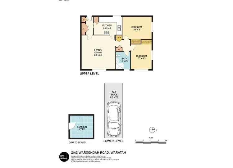 Floorplan of Homely unit listing, 2/44-46 Waroonga Road, Waratah NSW 2298