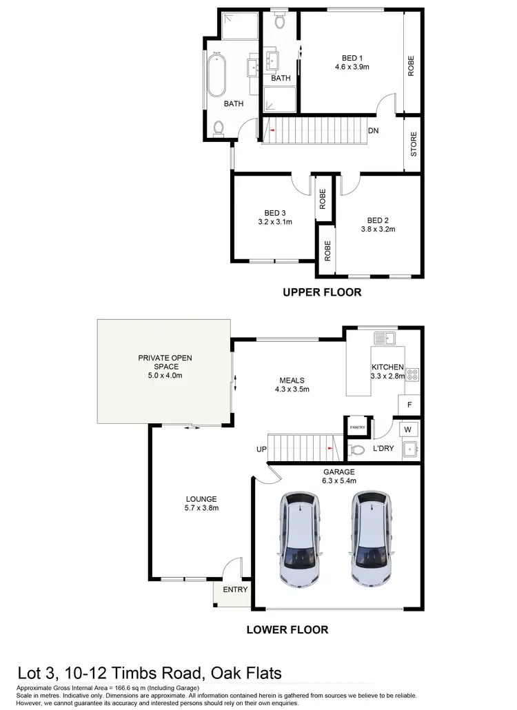 Floorplan of Homely semi-detached listing, 4/10-12 Timbs Road, Oak Flats NSW 2529