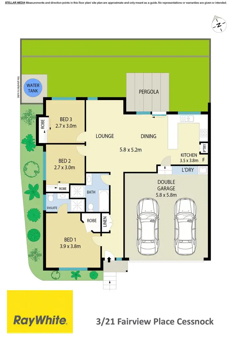 Floorplan of Homely house listing, 3/21 Fairview Place, Cessnock NSW 2325